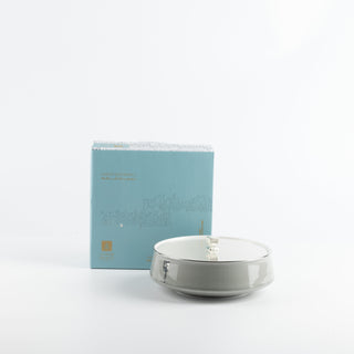 Liqa'a - Medium Decorative Canister - Grey & Silver