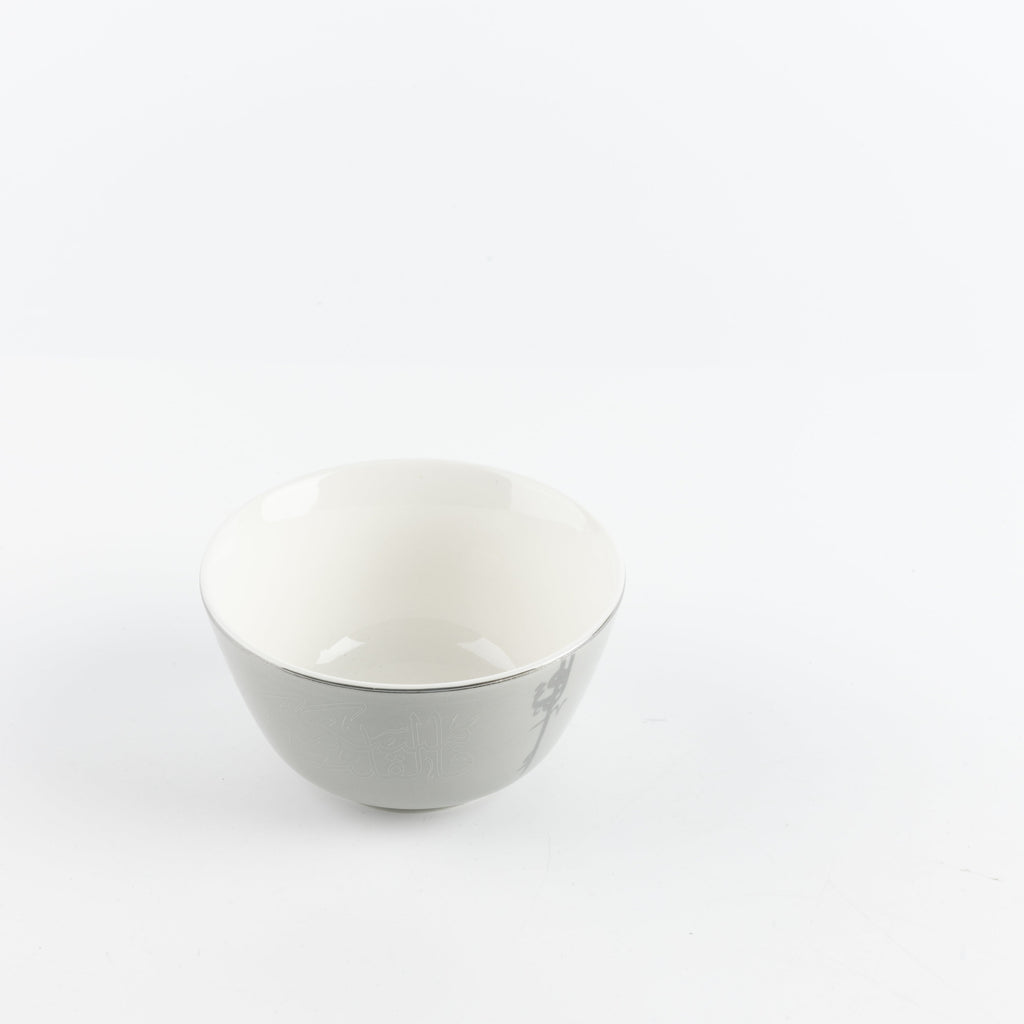 Liqa’a Dinner Set (18-Piece) – Grey & Silver