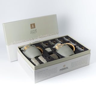 Mirral - Ultimate Brew Deluxe Set (21-Pc)- Grey & Gold