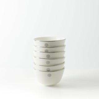 Mirral - Dinner Set (18-Pc) - White & Silver
