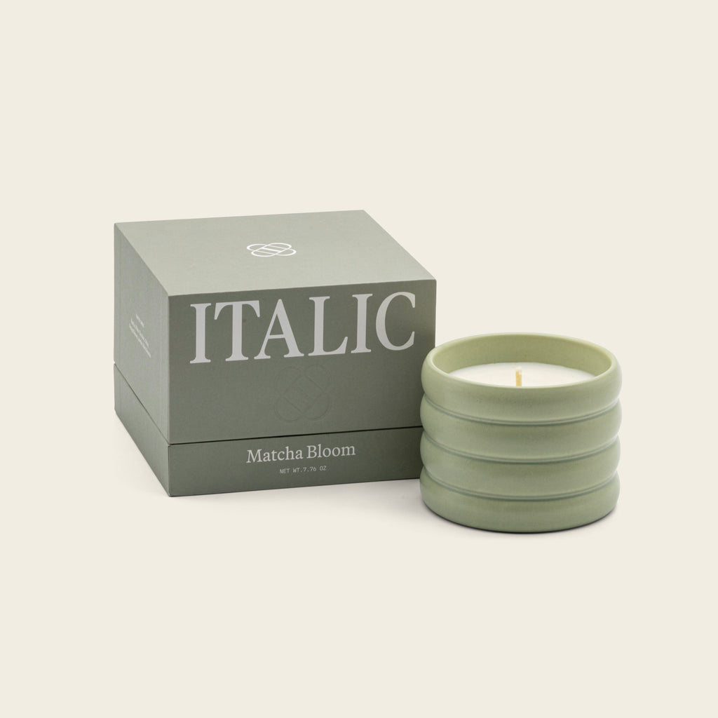 Vegan Soy Wax Candle in Reusable Ceramic Vessel