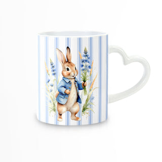 Peter Rabbit Ceramic Mug with Heart Handle