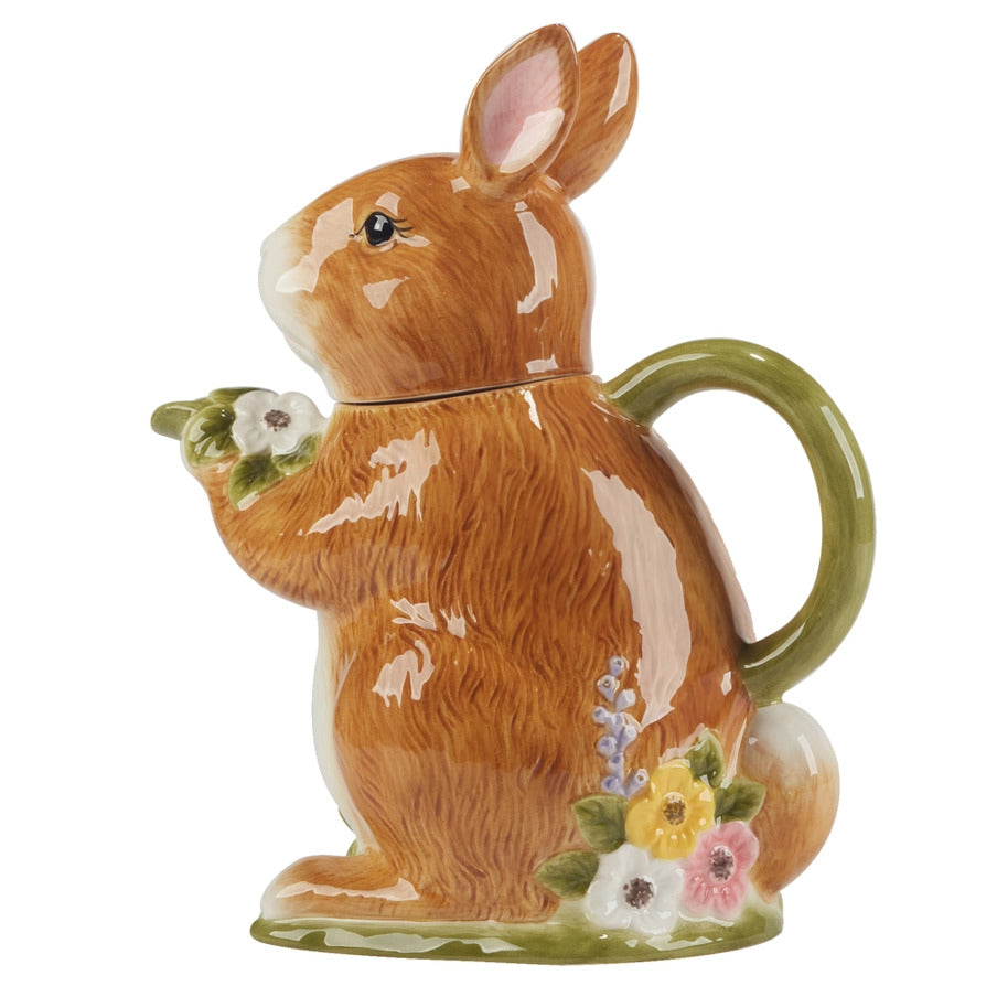 Easter Meadow 3-D Bunny Teapot 32 oz.