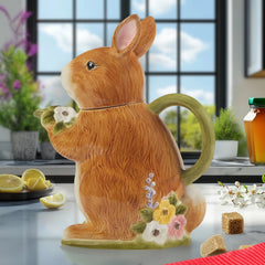 Easter Meadow 3-D Bunny Teapot 32 oz.