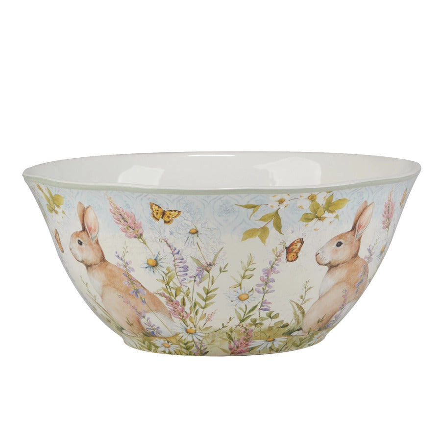 Easter Bunny Meadow Deep Bowl