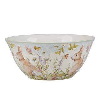 Easter Bunny Meadow Deep Bowl