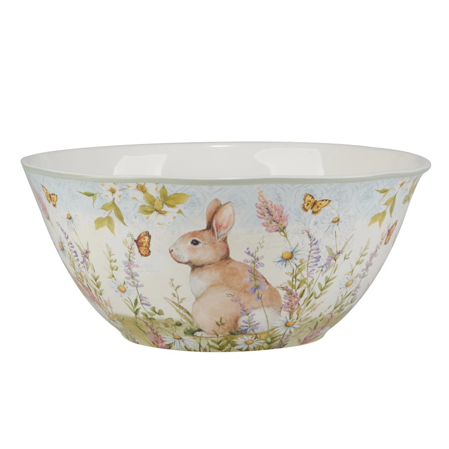 Easter Bunny Meadow Deep Bowl