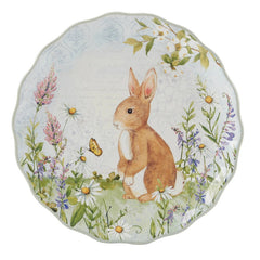 Easter Meadow Dessert Plate Set of 4 Assorted Designs