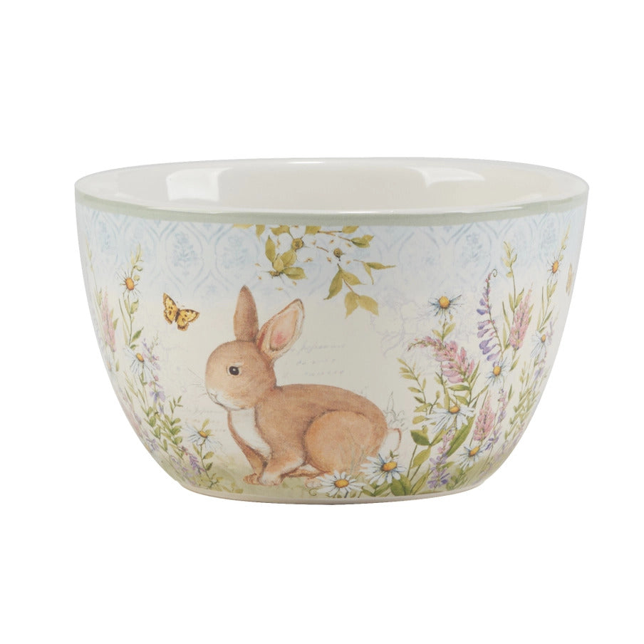 Easter Bunny Meadow Ice Cream Bowl -Set of 4 Assorted Designs