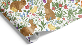 Bunny & Chick Illustrated Easter Table Runner