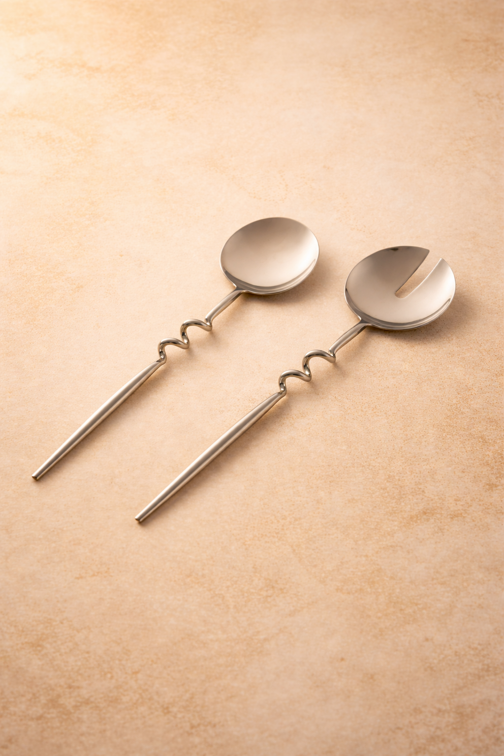 Elisa Brushed Brass Serving Set – Set of 2