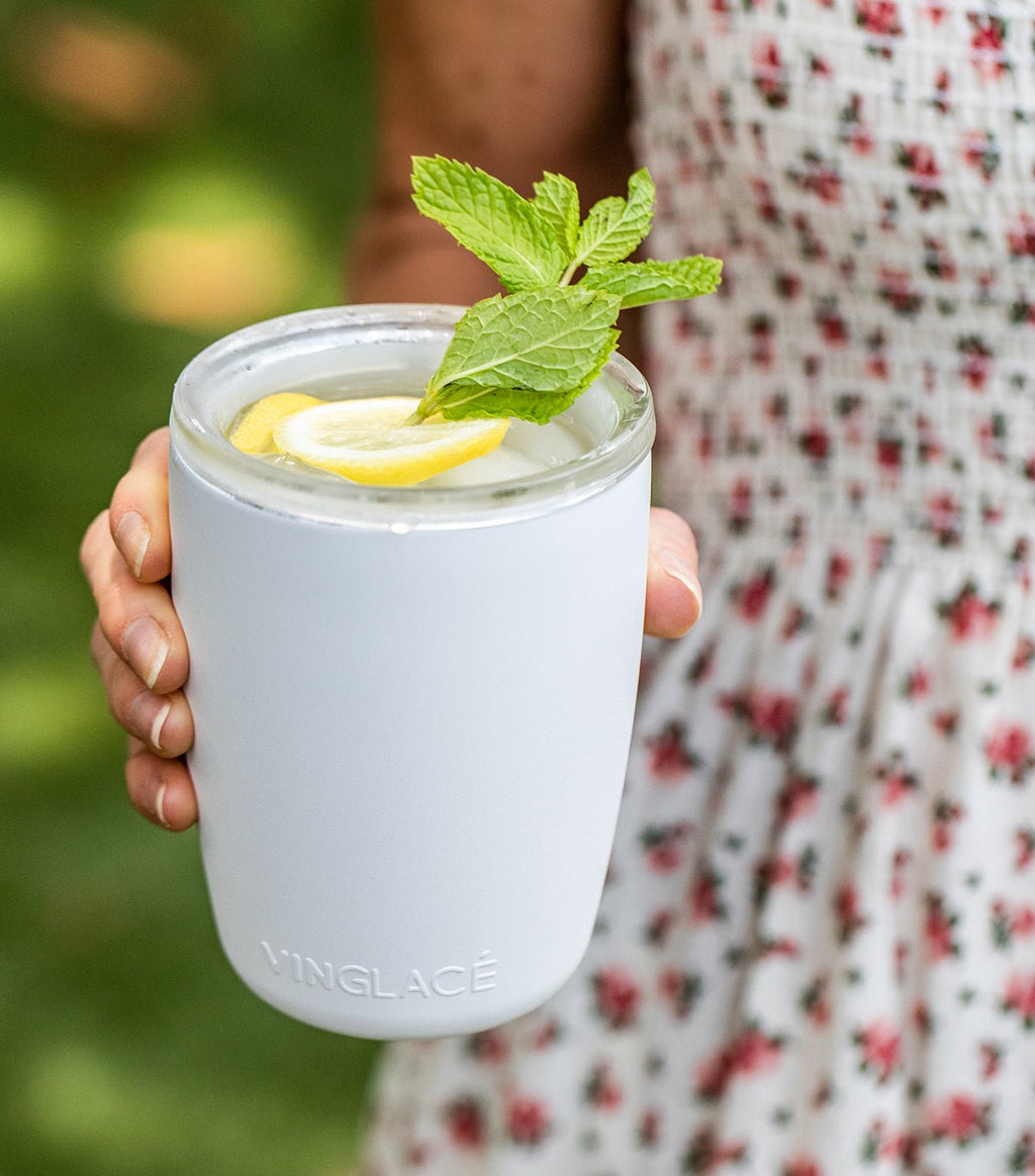 Everyday Glass in White – Glass-Lined 12 oz Insulated Tumbler