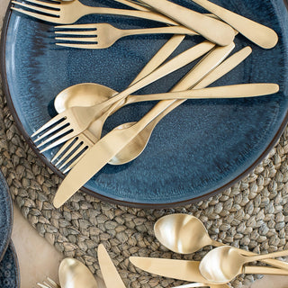 Cambridge Averie Champagne Satin 20-Piece Flatware Set, 18/0 stainless steel (view 5)
