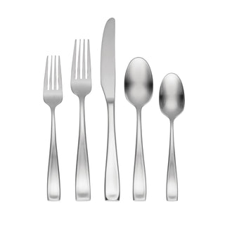 Oneida Moda Satin 65-Piece Flatware Set, 18/10 stainless steel