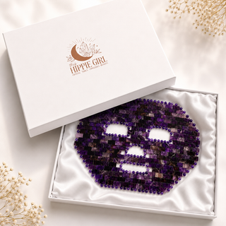Amethyst Crystal Face Mask – Luxury Cooling Spa & Skincare Ritual