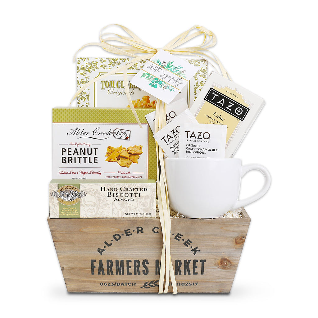 With Sympathy Serenity Tea Crate | Comfort & Care Gift