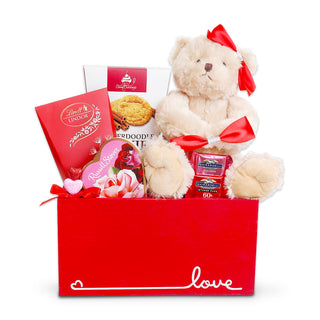 Teddy Bear and Treats Valentine's Day Crate