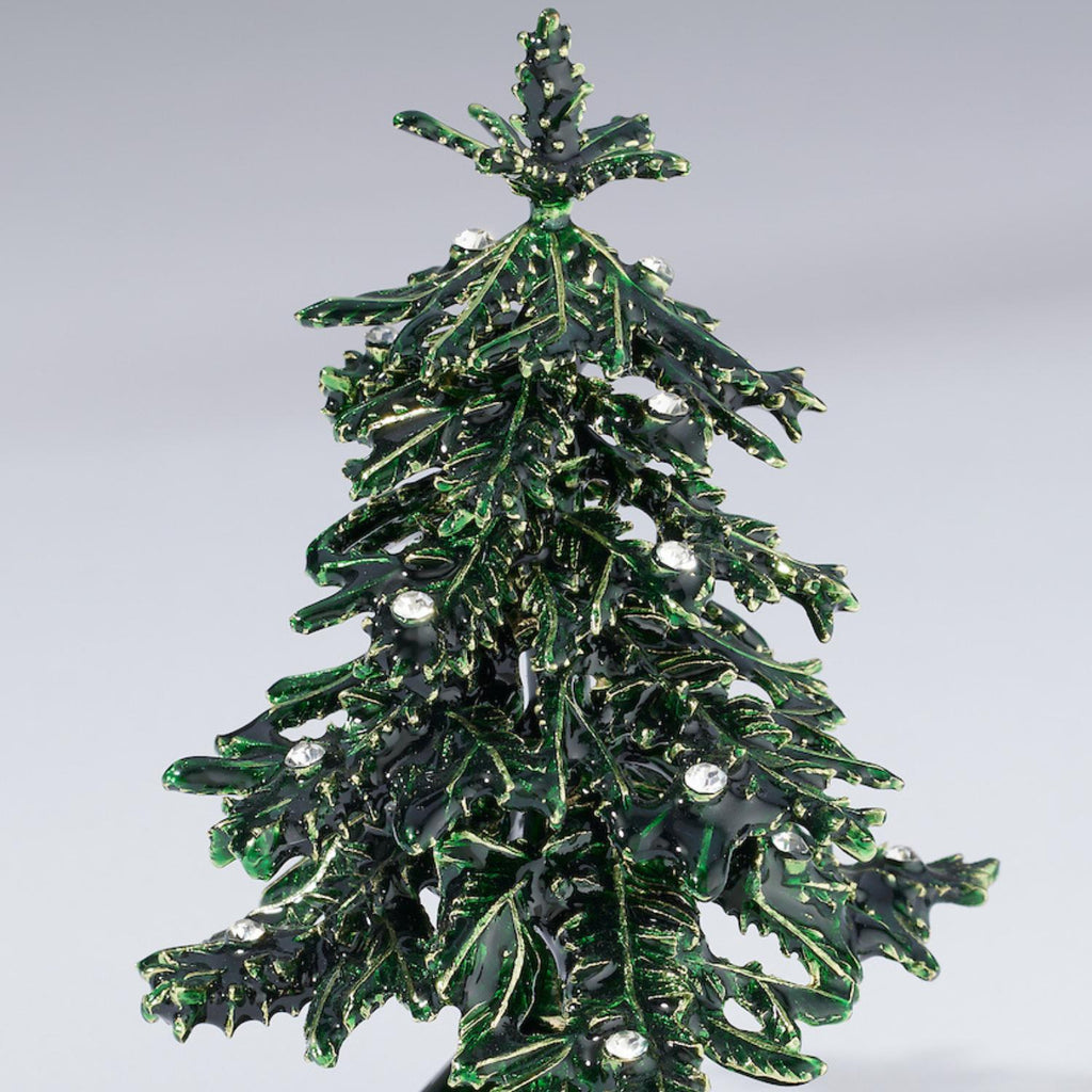 Green Enamel Christmas Tree