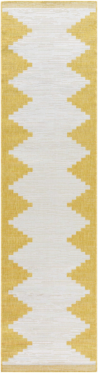 Djugun Yellow Outdoor Rug – Bright Durable Weather-Resistant Patio Carpet