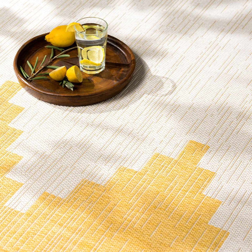 Djugun Yellow Outdoor Rug – Bright Durable Weather-Resistant Patio Carpet