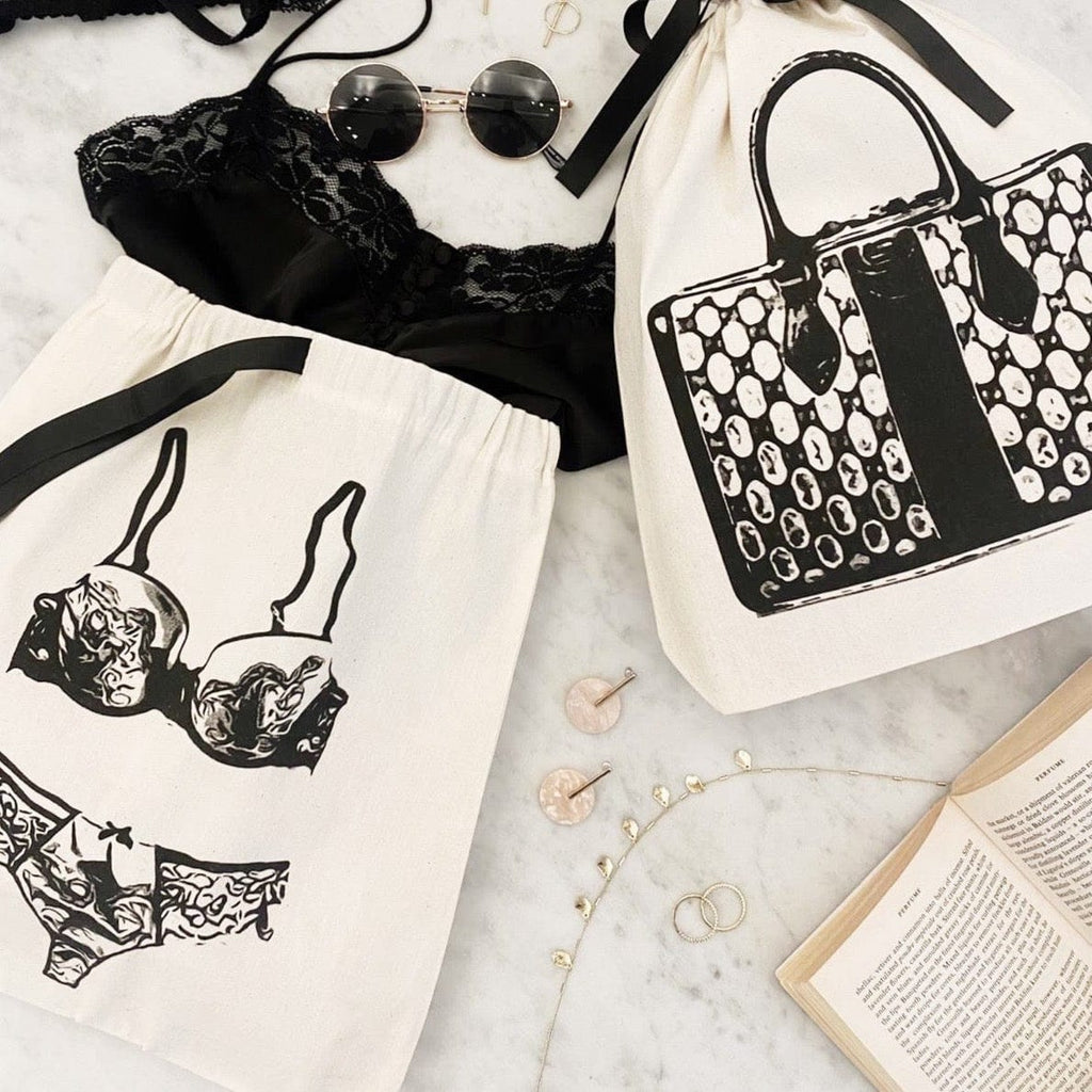 Lace Lingerie Travel Bag – Cream