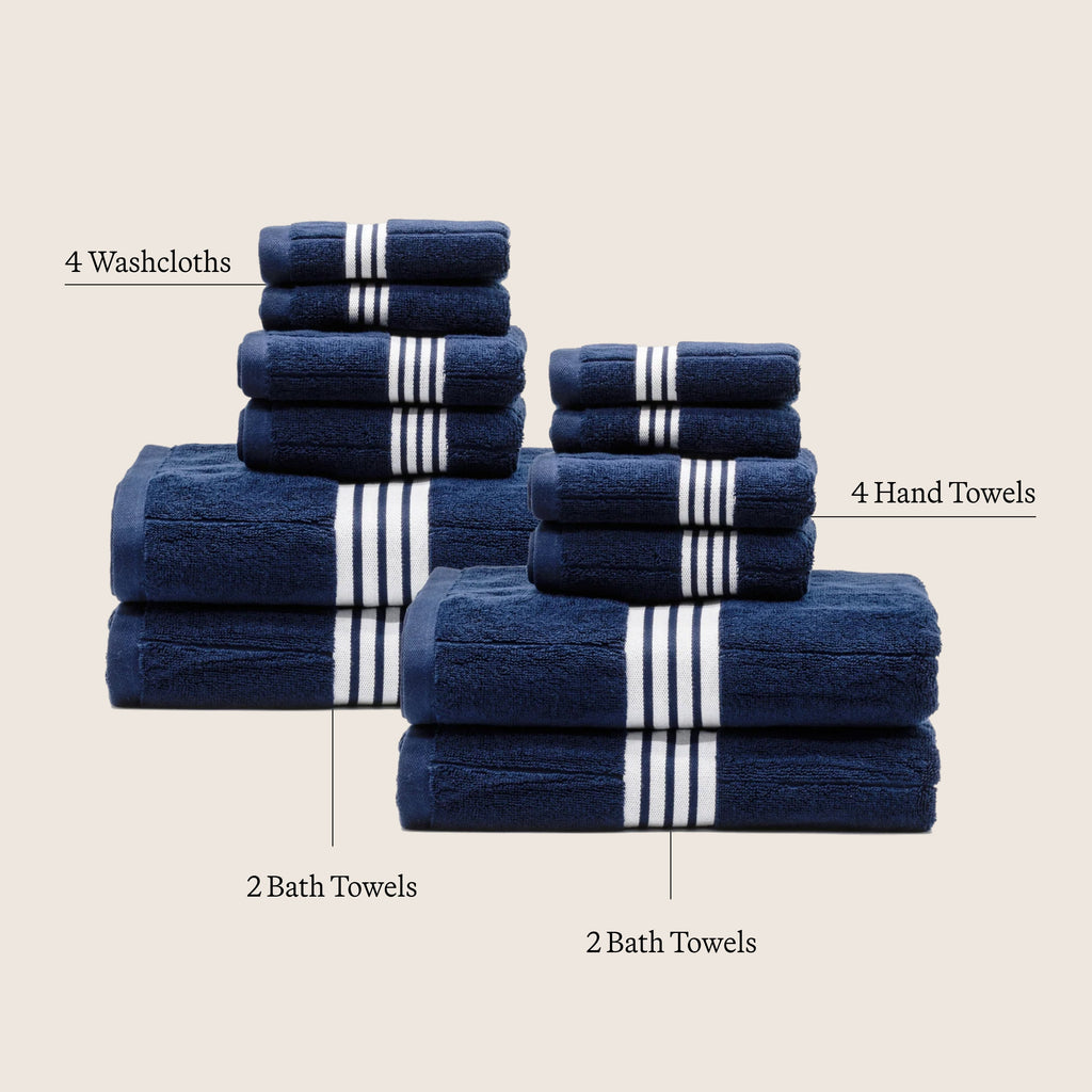 Nautilus Striped Australian Cotton Towels