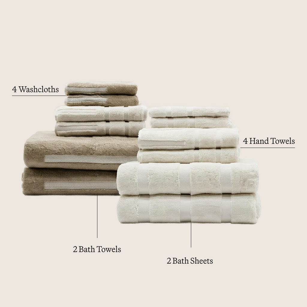 Sorrel Geometric Australian Cotton Towels