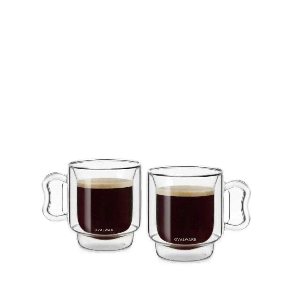 Double-Wall Glass Espresso Cups – 4 oz