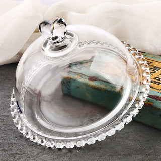 Vintage Crystal-Cut Glass Dessert Dome & Covered Serving Dish