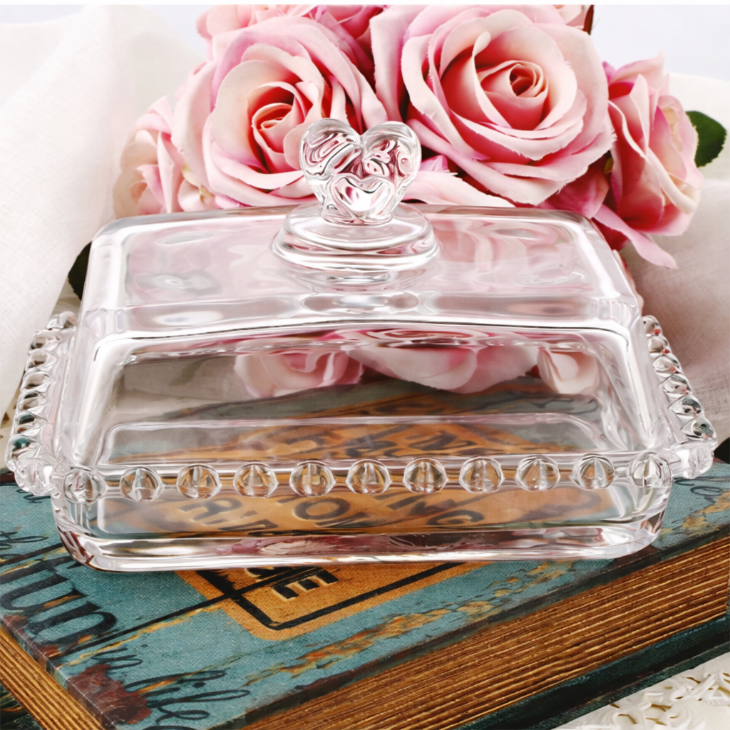 Vintage Crystal-Cut Glass Dessert Dome & Covered Serving Dish