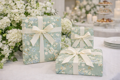 Pale Green Chinoiserie Gift Wrap | Elegant Decorative Wrapping Paper