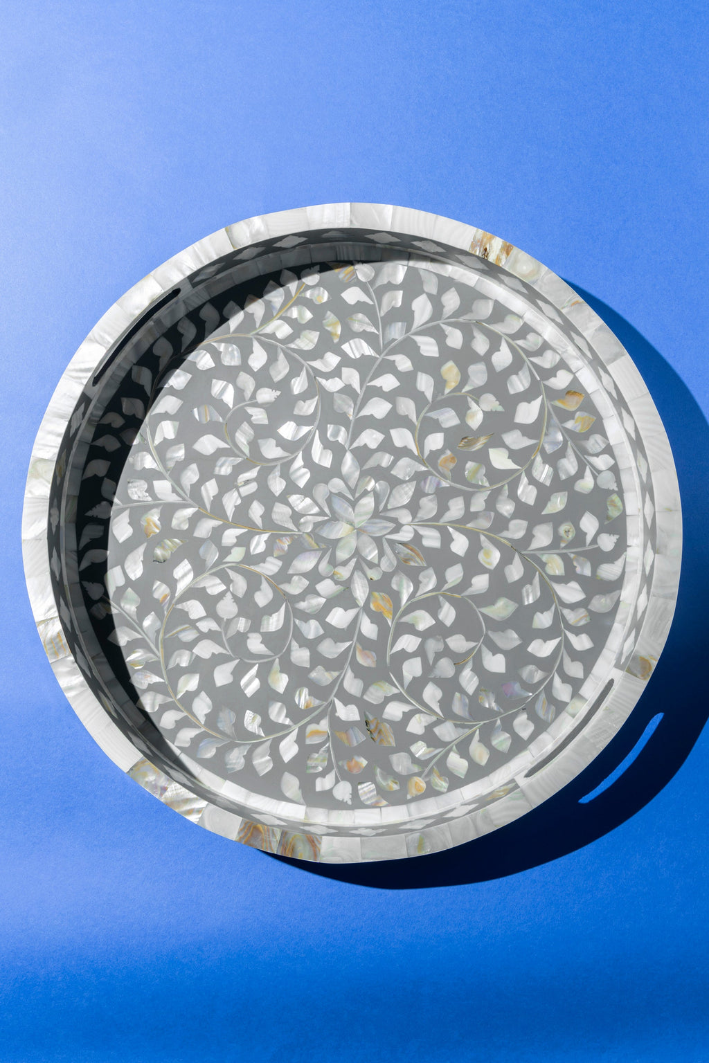 Jodhpur Mother of Pearl Round Tray