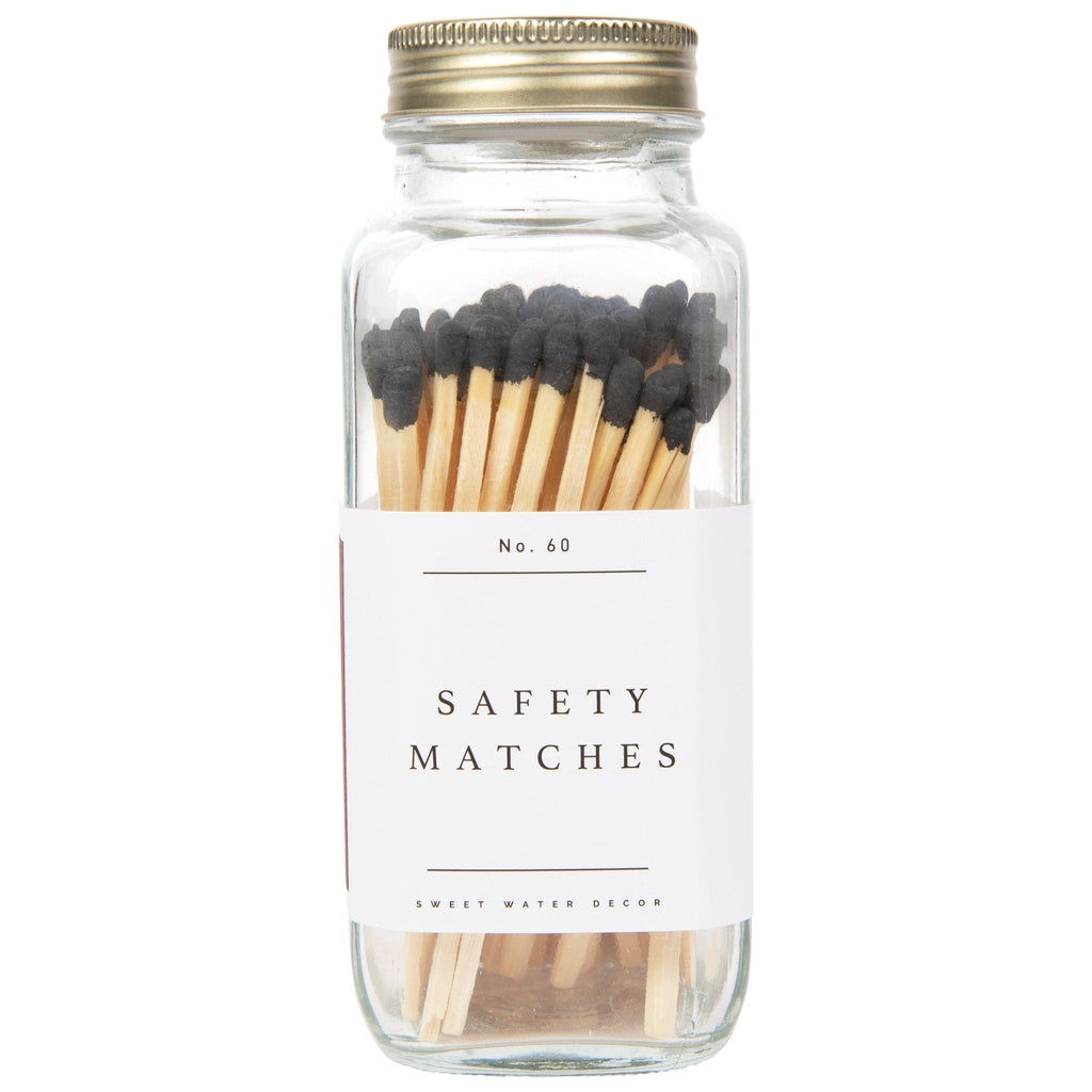 Black Tip Safety Matches - 60 Count, 3.75