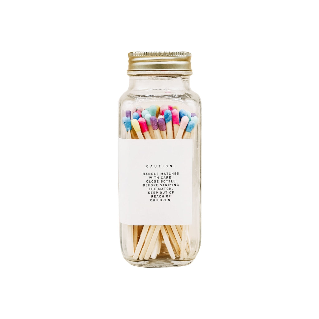 Multicolor Rainbow Safety Matches - 60 Count, 3.75