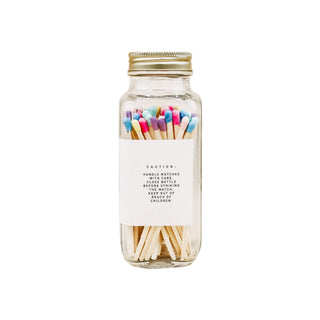 Multicolor Rainbow Safety Matches - 60 Count, 3.75