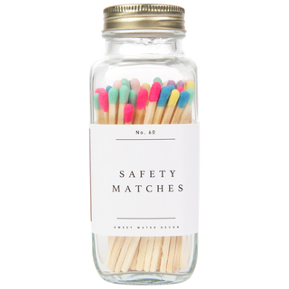 Multicolor Rainbow Safety Matches - 60 Count, 3.75