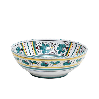ORVIETO GREEN ROOSTER: Salad Bowl (Medium)
