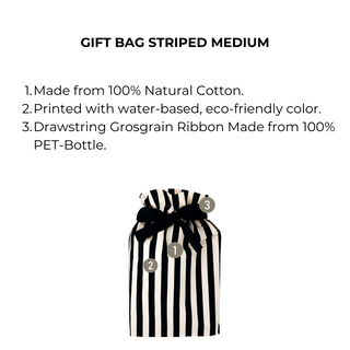 Gift Bag Striped Medium