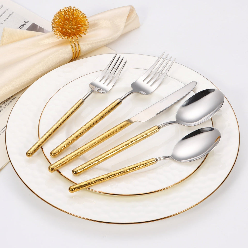 20 pc flaware set - Graduating - Hammered Round Handle