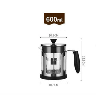 Glass French Press Coffee Maker with Stainless Steel Filter