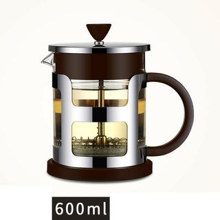 Glass French Press Coffee Maker with Stainless Steel Filter