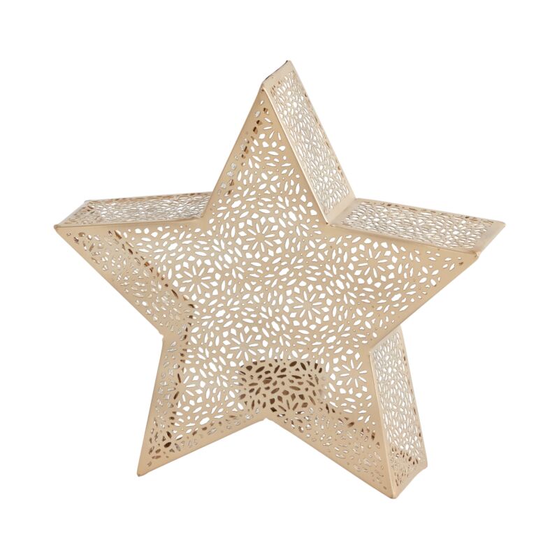 Glimmer Star Tea Light Holder – Metal Lantern (Large or Small)