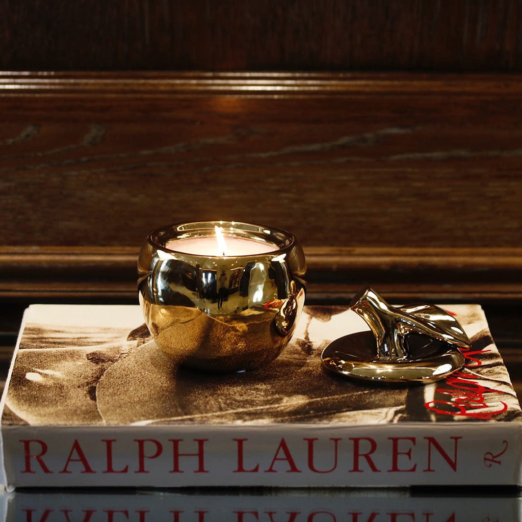 Gold Malus Apple Candle – Luxury Apple Fragrance Candle in Gold Finish