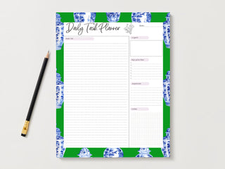 Green Chinoiserie Ginger Jar Daily Planner