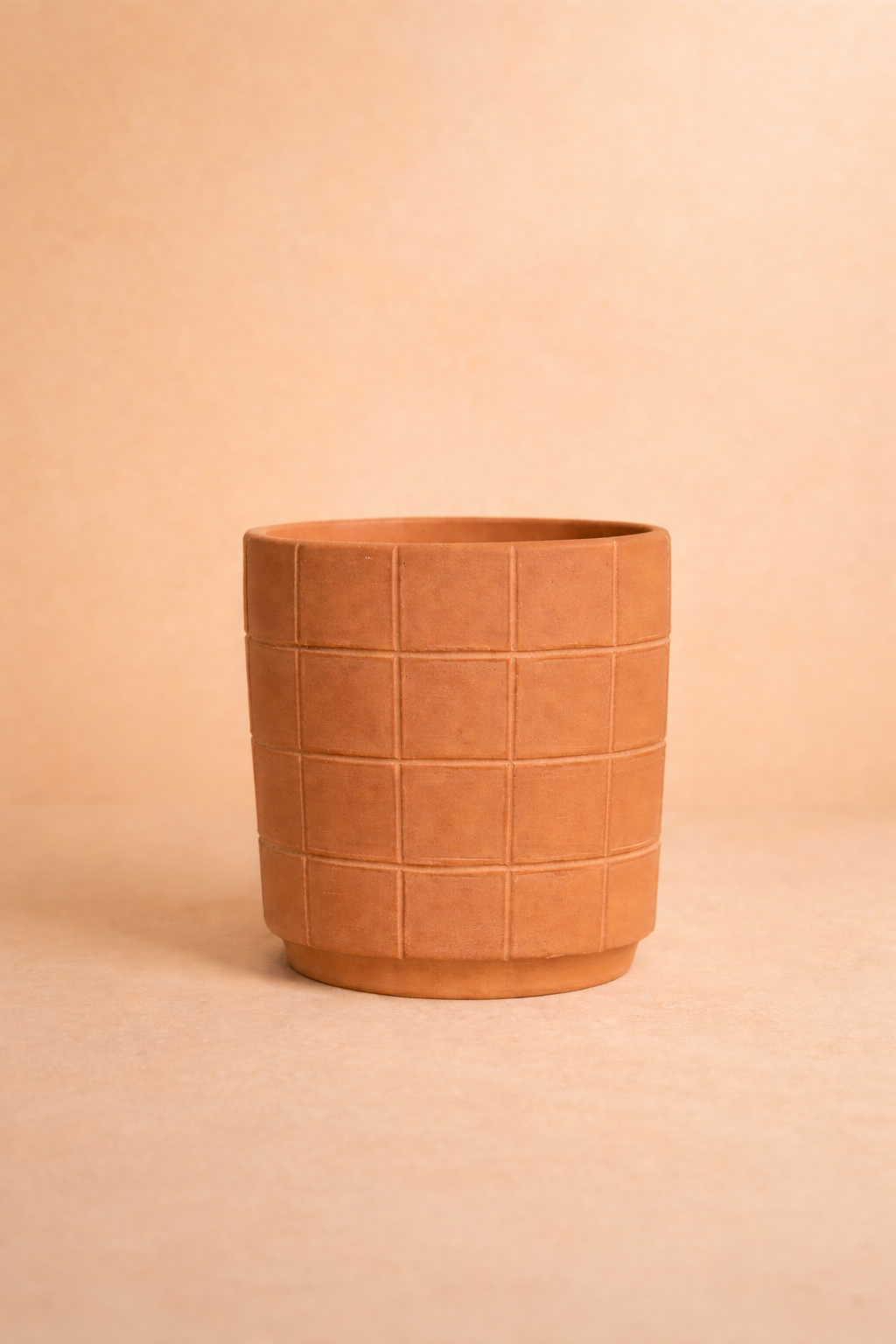 Grid Terracotta Planters by Diego Olivero Studio