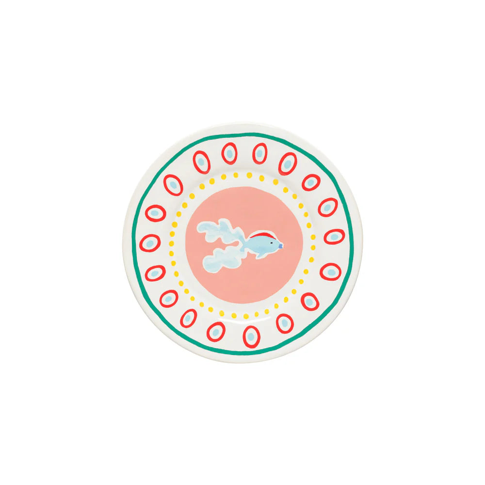 Summer Bliss Salad & Dessert Plate – White
