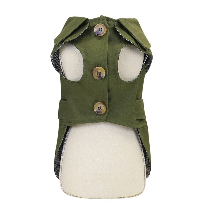 British Style Pet Jacket – Thick Winter Coat for Small Dogs & Cats