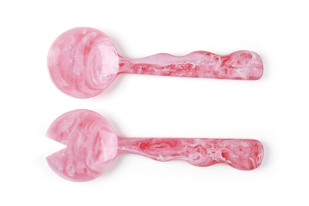 Pink Resin Salad Servers – Set of 2