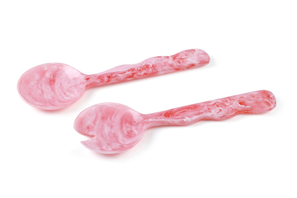Pink Resin Salad Servers – Set of 2