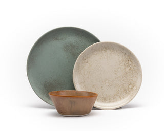 HAAND Hestia 3-Piece Dinner Setting – Handcrafted Porcelain Place Setting